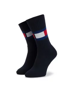 Tommy Hilfiger Skarpety Wysokie Męskie 481985001 Granatowy - Skarpetki męskie - miniaturka - grafika 1