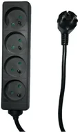 Listwy zasilające - Listwa zasilająca MicroConnect MC-PS040150FRB rozdzielacz 1,5 m 4 x gniazdo sieciowe wewnętrzna czarny - miniaturka - grafika 1