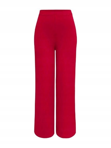 SHEIN CZERWONE PROSTE SPODNIE CASUAL Z ELASTANEM XS 1HB