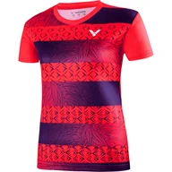 Koszulki sportowe damskie - Koszulka damska Victor  T-Shirt T-31006TD Red M - miniaturka - grafika 1