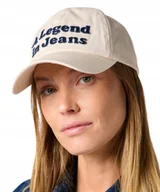 Czapki i chusty sportowe męskie - Czapka Wrangler LOGO CAP 112364062 Off White - miniaturka - grafika 1