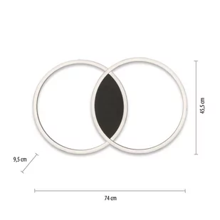 Paul Neuhaus Inteligentna lampa sufitowa czarna okrągła z pilotem - Caiden - Lampy sufitowe - miniaturka - grafika 2
