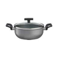 Garnki - Garnek niski z pokrywką 20 cm GREY - miniaturka - grafika 1