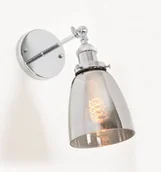 Lampy ścienne - FABI CHROM W1 kinkiet loft chromowana klosz chrom E27 - miniaturka - grafika 1