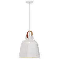 Lampy sufitowe - LAMPA SUFITOWA WISZĄCA LOFT BIAŁA MONA W1 - miniaturka - grafika 1