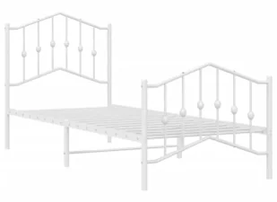 Białe metalowe łóżko loftowe 90x200 cm E2-D74 - Łóżka - miniaturka - grafika 1
