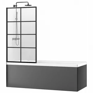 REA-K4560 Lagos-1 Fix 70 Parawan wannowy stały 700X1400 - Parawany nawannowe - miniaturka - grafika 1