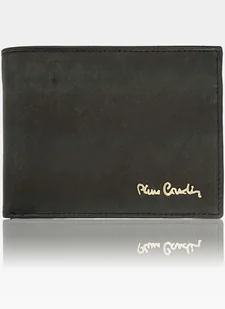 Pierre Cardin, Portfel skórzany męski, Tilak28 8806, czarny, ochrona RFID - Portfele - miniaturka - grafika 1