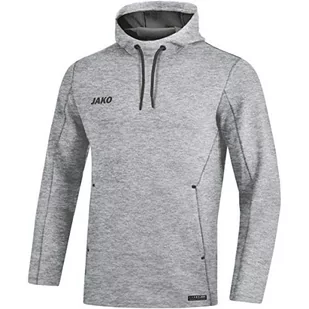 JAKO Premium Basics męska bluza z kapturem, jasnoszara, melanż, XL - Bluzy męskie - miniaturka - grafika 1