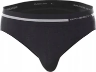 Majtki męskie - Brubeck BE10110 Slipy męskie ACTIVE WOOL grafitowy XXL - miniaturka - grafika 1