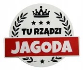 Tablice i flipcharty - Tabliczka na drzwi Tu Rządzi DOWOLNE IMIĘ Korona - miniaturka - grafika 1