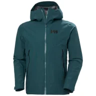Kurtki i kamizelki sportowe męskie - Helly Hansen Blaze 3L, kurtka typu shell, męska, ciemnozielona - miniaturka - grafika 1