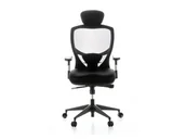 Fotele i krzesła biurowe - hjh OFFICE Krzesło biurowe / Fotel szefa VENUS BASE (Czarny) - miniaturka - grafika 1