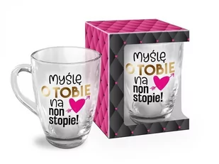 BGTech Kubek 350 ml Walentynki Myślę o Tobie non stop uniwersalny 92223-uniw - Kubki - miniaturka - grafika 1