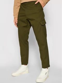 Spodnie męskie - Imperial Spodnie materiałowe PD1VBHUAL Zielony Regular Fit - grafika 1