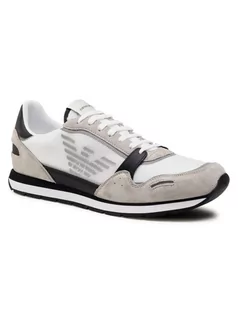 Sneakersy męskie - Emporio Armani Sneakersy X4X537 XM678 N638 Biały - grafika 1