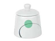 Cukiernice - Cukiernica 30cl porcelana biała z dekoracją - miniaturka - grafika 1