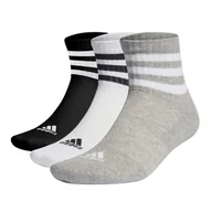 Skarpetki męskie - Skarpety za kostkę ADIDAS 3S C SPW MID 3P IC1318 – Wielokolorowy - miniaturka - grafika 1