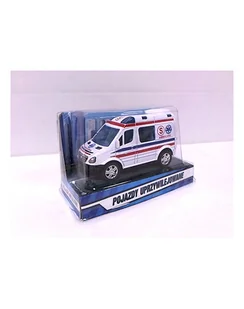 Mini Van Pogotowie 8cm w pud.p24 HIPO - Samochody i pojazdy dla dzieci - miniaturka - grafika 1