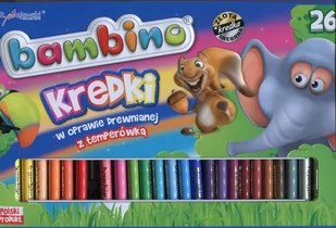 Bambino Kredki 26 kolorów + Temperówka - Przybory szkolne - miniaturka - grafika 2