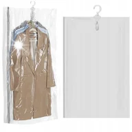 Pokrowce na ubrania - WOREK PRÓŻNIOWY NA UBRANIA 100x70 XL POŚCIEL TORBY WISZĄCE MOCNY SZCZELNY - miniaturka - grafika 1