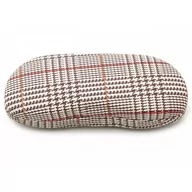 Akcesoria do okularów - Etui Futerał na okulary ET-104J kratka jasny brąz - miniaturka - grafika 1