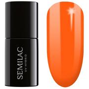 Odżywki do paznokci - Semilac UV Hybrid lakier hybrydowy 045 Electric Orange 7ml - miniaturka - grafika 1