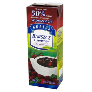 Krakus Barszcz czerwony 1,5 l - Zupy w płynie - miniaturka - grafika 1