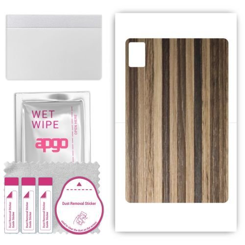 folia naklejka skórka strukturalna na TYŁ do HTC A104 - Drewno Paski Mix - apgo SKINS