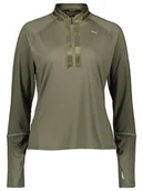 Kurtki i kamizelki sportowe damskie - Puma Kurtka funkcyjna "Run Graphic Knit" w kolorze khaki - miniaturka - grafika 1