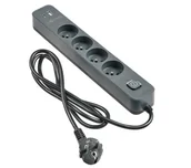 Przedłużacze i rozgałęźniki - Reinston ALZ019 4 gniazda 1,5m Szary - miniaturka - grafika 1