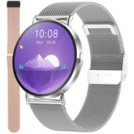 Smartwatch - Zegarek Smartwatch Damski Enter SAT06.111.1411.259-SET srebrny - miniaturka - grafika 1