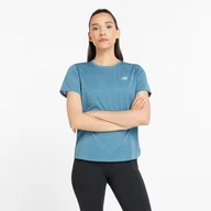 Koszulki i topy damskie - Koszulka damska New Balance WT41253TUM  niebieska - miniaturka - grafika 1