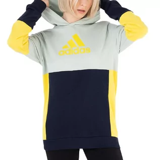 Bluzy dla dziewczynek - Bluza adidas Colorblock Fleece HN8567 - multikolor - grafika 1