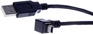 InLine Kabel USB miniUSB kątowy 0.5m Czarny 34105 - Kable USB - miniaturka - grafika 1