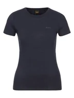 Koszulki i topy damskie - BOSS Orange Koszulka w kolorze granatowym - miniaturka - grafika 1