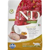 Sucha karma dla kotów - Karma dla kota FARMINA N&D Quinoa Skin & Coat Przepiórka z komosą ryżową z kokosem i kurkumą 300 g - miniaturka - grafika 1