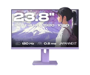 JAPANNEXT JN-I238FHD120F-HSP-PP (23.8") FHD LCD Fioletowy - Monitory - miniaturka - grafika 1