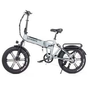 Samebike XWLX09 20 cail Srebrny - Rowery elektryczne - miniaturka - grafika 3