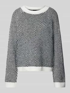 Sweter z dzianiny o kroju regular fit z dodatkiem wełny model ‘OLENA’ - Swetry damskie - miniaturka - grafika 1