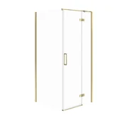 Kabiny prysznicowe - Kabina prysznicowa Cersanit Jota 80x80x195 kwadratowa złoty transparentne S160-024 - miniaturka - grafika 1