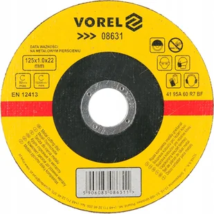 Vorel Tarcza do cięcia metalu 125x1x22 08631 - Tarcze do pił - miniaturka - grafika 2