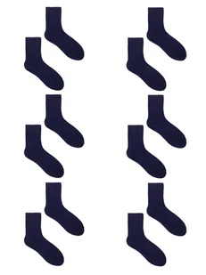 YoClub, Skarpety męskie gładkie, granatowe, 6PAK, 39/42 - Skarpetki męskie - miniaturka - grafika 1