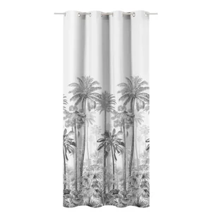 Zasłona Jungle biało-szara 140 x 280 cm na przelotkach Inspire - Zasłony - miniaturka - grafika 1