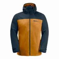 Kurtki męskie - Męska kurtka Jack Wolfskin TAUBENBERG 3IN1 JKT M safflower - S - miniaturka - grafika 1