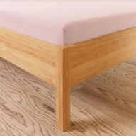 Prześcieradła - Prześcieradło jersey z gumką, kolor jasny różowy, Dreamy Premium, rozmiar: 90x200 cm - miniaturka - grafika 1