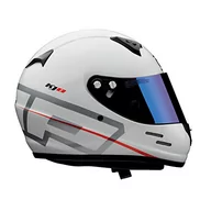 Kaski motocyklowe - Omp KJ8 Evo Cmr biały kask XS Karting - miniaturka - grafika 1