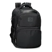 Plecaki - Pepe Jeans Sander Plecak, czarny, Podwójny plecak - miniaturka - grafika 1