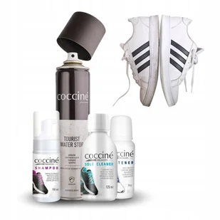 Zestaw do Czyszczenia Białych Butów Wybielacz Impregnat Cleaner Coccine 4w1 - Środki do obuwia i ubrań - miniaturka - grafika 1