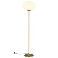 Lampy stojące - Podłogowa lampa salonowa FOMENTO 463100108 Trio bańka złoty biały - miniaturka - grafika 1